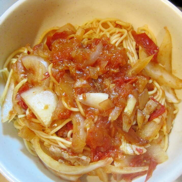 新たまねぎたっぷりトマトパスタ